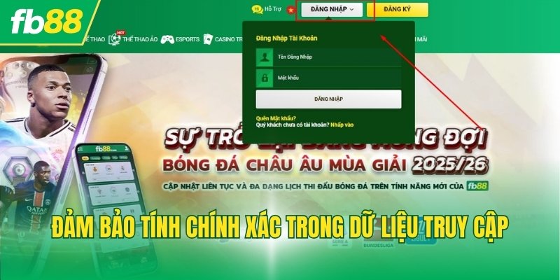 Đảm bảo tính chính xác trong dữ liệu truy cập