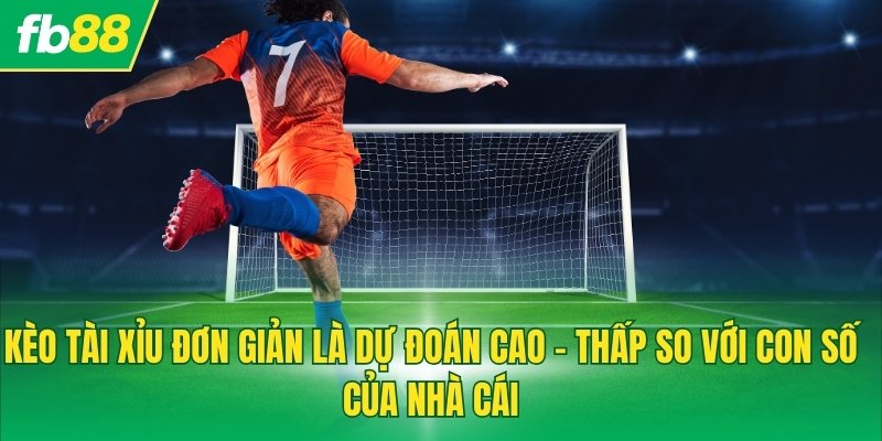 Kèo Tài Xỉu đơn giản là dự đoán cao - thấp so với con số của nhà cái